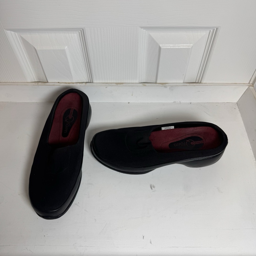 Merrell Shoes Womens 7.5 Spire Slide Mule Work Heel Shoes Black Slip‎ On